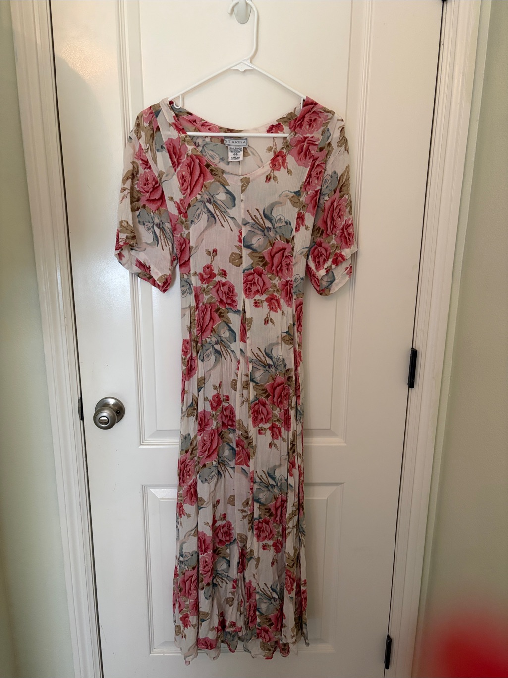Vintage 1990’s Starina Women’s Floral Maxi Dress-Y2k